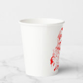 Weihnachtsmann Rot und Weiß Weihnachten Pappbecher (Rechts)