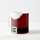 Weihnachtsmann Roter Anzug Jacket und Gürtel Kaffeetasse (Vorderseite Links)