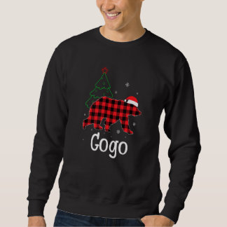 Weihnachtsmann-Rotkarierter Gogo-Bär hässlicher We Sweatshirt