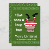 Weihnachtsmann Rough Year Frohe Weihnachten (Vorne/Hinten)