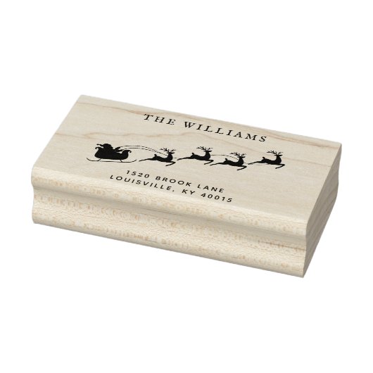 Weihnachtsmann-Rücksendeadresse Gummistempel (Stempel)