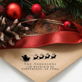 Weihnachtsmann-Rücksendeadresse Permastempel