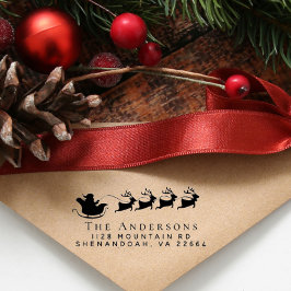 Weihnachtsmann-Rücksendeadresse Permastempel