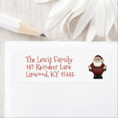 Weihnachtsmann - Rücksendeadressen-Aufkleber (Insitu)