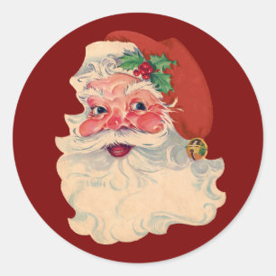Weihnachtsmann Runder Aufkleber