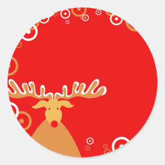 Weihnachtsmann Runder Aufkleber
