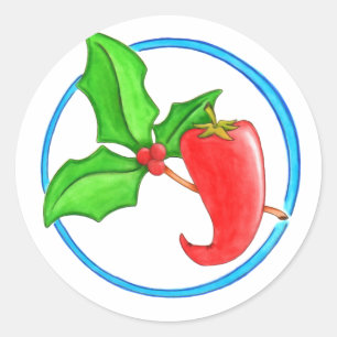 Weihnachtsmann Runder Aufkleber