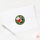 Weihnachtsmann Runder Aufkleber (Umschlag)