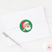 Weihnachtsmann Runder Aufkleber (Umschlag)