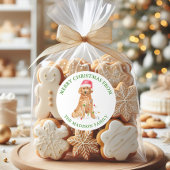 Weihnachtsmann Runder Aufkleber