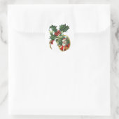 Weihnachtsmann Runder Aufkleber (Tasche)