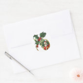 Weihnachtsmann Runder Aufkleber (Umschlag)