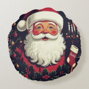 WEIHNACHTSMANN RUNDES KISSEN