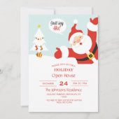 Weihnachtsmann - sagen Sie einfach gehen Einladung (Vorderseite)