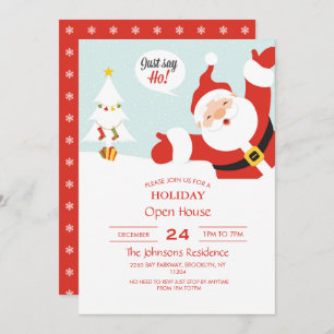 Weihnachtsmann - sagen Sie einfach gehen Einladung