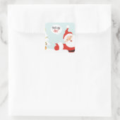 Weihnachtsmann - sagen Sie einfach gehen Quadratischer Aufkleber (Tasche)