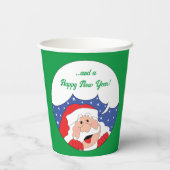 Weihnachtsmann sagt pappbecher (Rückseite)