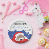 Weihnachtsmann sagt pappteller (Party)