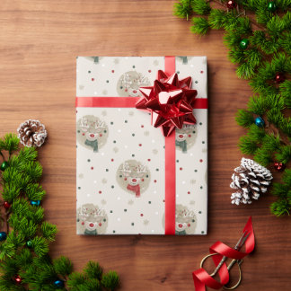 Weihnachtsmann - Sahne Geschenkpapier