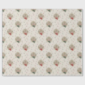 Weihnachtsmann - Sahne Geschenkpapier (Flach)