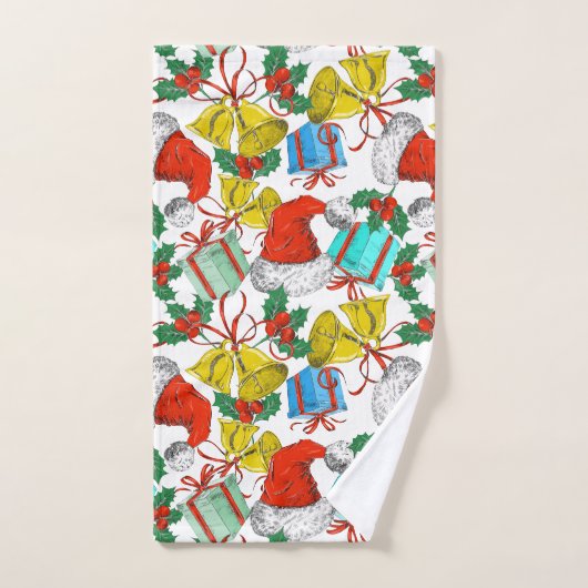 Weihnachtsmann-Sammlung Badhandtuch Set (Handtuch)