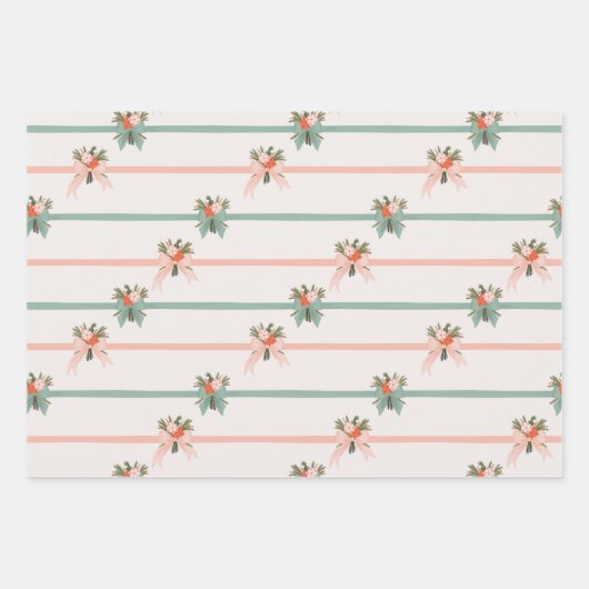Weihnachtsmann-Sammlung Feiertage Geschenkpapier Set (Vorderseite)