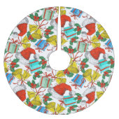 Weihnachtsmann-Sammlung Polyester Weihnachtsbaumdecke (Vorderseite)