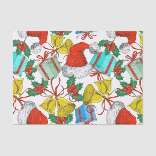 Weihnachtsmann-Sammlung Seidenpapier (Vorderseite)