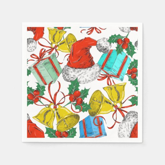 Weihnachtsmann-Sammlung Serviette (Vorderseite)