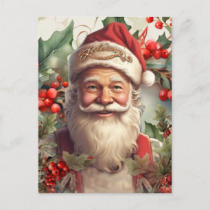 Weihnachtsmann Sankt Nikolaus Weihnachtskarte Postkarte