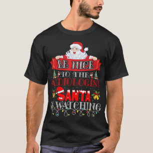 Weihnachtsmann Santa Claus Audiologe Geschenk  T-Shirt