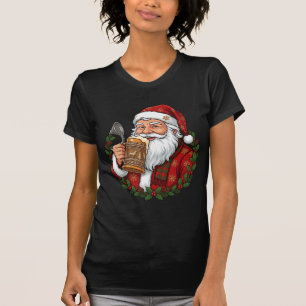 Weihnachtsmann Santa Claus hält Bierglas T-Shirt