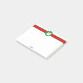 Weihnachtsmann Santa Claus Post-it Klebezettel (angewinkelt)