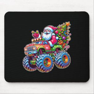 Weihnachtsmann Santa fährt lustiger Weihnachten Mo Mousepad