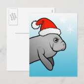 Weihnachtsmann Santa Feiertagspostkarte (Vorne/Hinten)