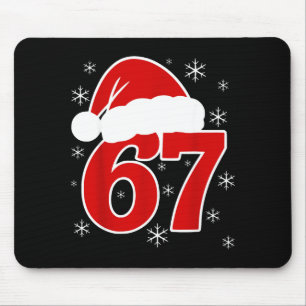 Weihnachtsmann Santa Hut Six Seven 6 7 67 Meme Gen Mousepad