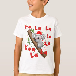 Weihnachtsmann Santa Koala La La La T-Shirt