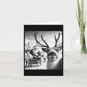 Weihnachtsmann Santa Selfie Funny Xmas Men Wom Karte