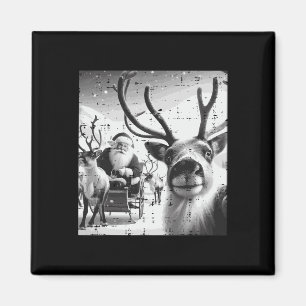 Weihnachtsmann Santa Selfie Funny Xmas Men Wom Magnet