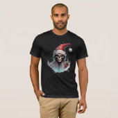 Weihnachtsmann: Santa Skeleton T - Shirt (Vorne ganz)