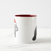 Weihnachtsmann Santa Zweifarbige Tasse (Mittel)