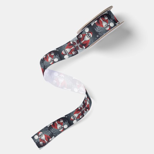 Weihnachtsmann Satinband (Rückseite)