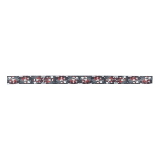 Weihnachtsmann Satinband (Vorderseite)