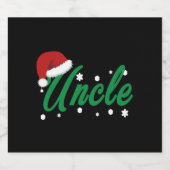 Weihnachtsmann Schaumweinetikett (Einzelnes Label)