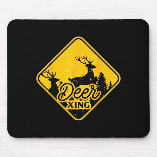 Weihnachtsmann-Schild Weihnachts-Xing-Rentier Lust Mousepad (Vorne)