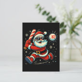 Weihnachtsmann schimpft über das 6-7 Weihnachts-Me Postkarte (Stehend Vorderseite)