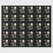 Weihnachtsmann Schlitten Fahrender Alligator Weihn Geschenkpapier (Flach)