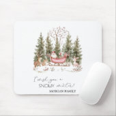 Weihnachtsmann, Schlitten, präsentiert Weihnachten Mousepad (Mit Mouse)