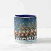 Weihnachtsmann-Schlitten Tasse (Zentrum)