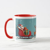 Weihnachtsmann-Schlitten Tasse (Links)